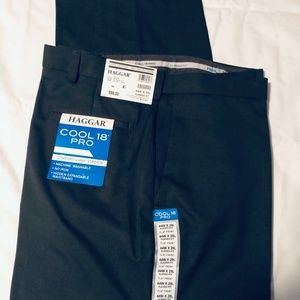 Haggar Cool 18 Pro 44x29 Heather No-Iron Pants